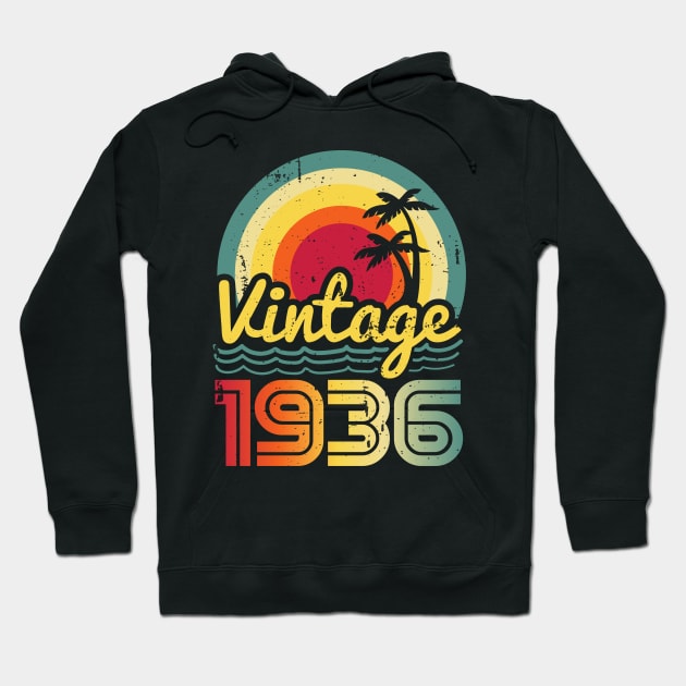 Vintage 1936 Made in 1936 87th birthday 87 years old Gift Hoodie by Winter Magical Forest